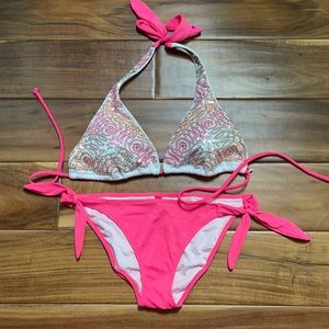Victoria’s Secret sequined tie halter bikini